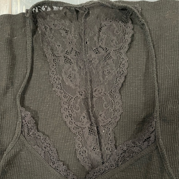 Express Black Lace Racerback Tank - Picture 3 of 4